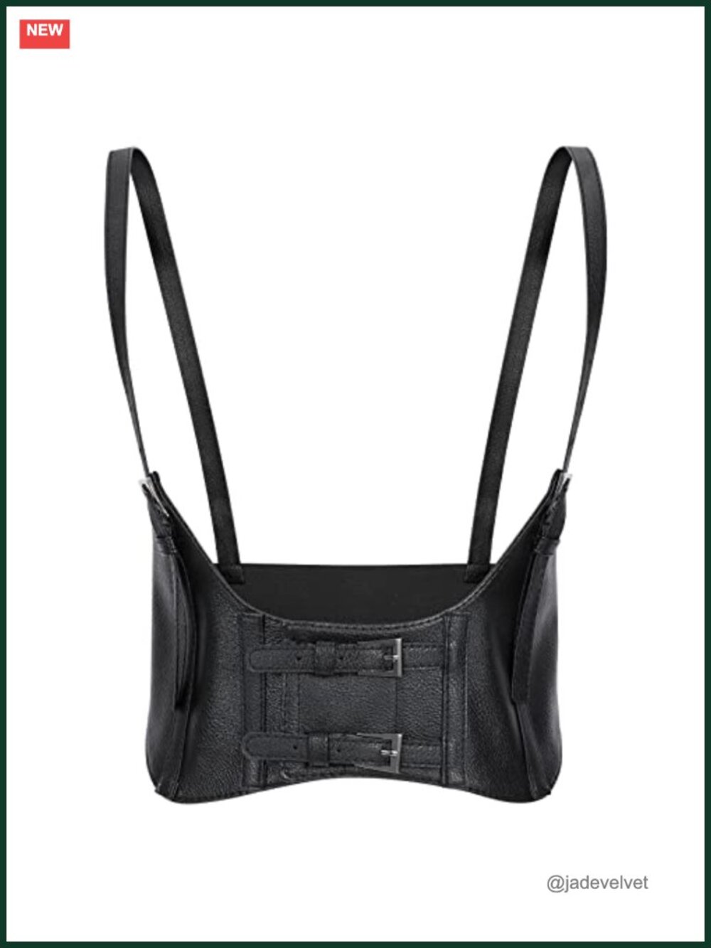 Women Faux Leather Steampunk Underbust Corset Waist Belt